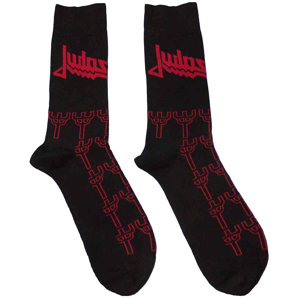 Judas Priest - Trident Pattern Sokken - EU 40-45 - Zwart